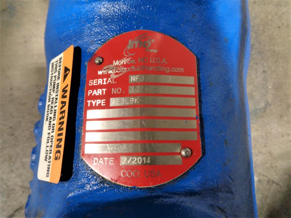 IMO 2.5" x 7/8" Pump #3076/049, Type AE3LBK-200